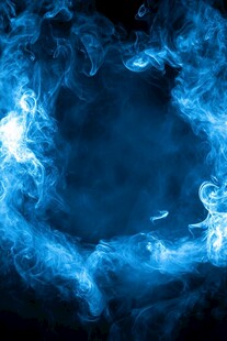 蓝色梦幻烟雾背景图