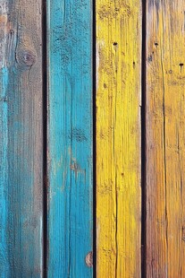 多彩旧木板纹理墙面