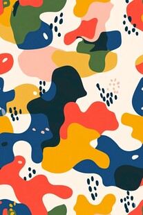 多彩抽象几何图案背景