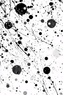 黑白墨点抽象艺术背景