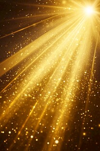 金色光芒闪耀粒子背景图