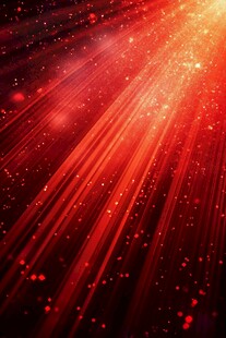 红色炫光粒子背景特效