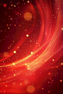 红色梦幻光效背景图