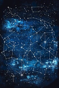 梦幻星空星座璀璨图景