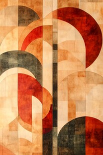 几何拼贴抽象艺术图案