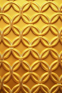 金色环形立体纹理图案