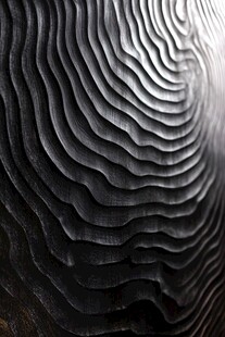 黑色波纹纹理艺术图案