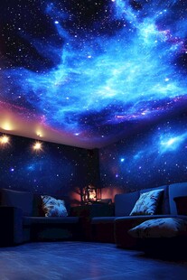 梦幻星空主题室内空间