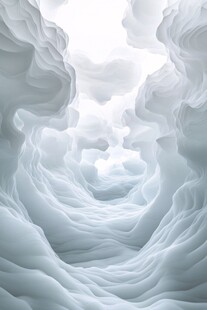 梦幻云海抽象艺术空间