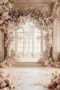 梦幻浪漫的花卉装饰空间