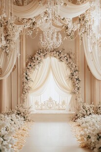 梦幻浪漫欧式婚礼场景布置