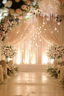 梦幻浪漫婚礼现场布置