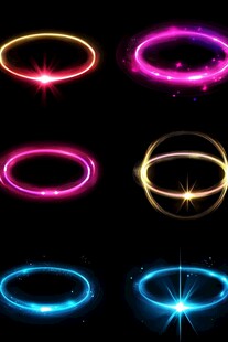炫彩发光圆环特效集合