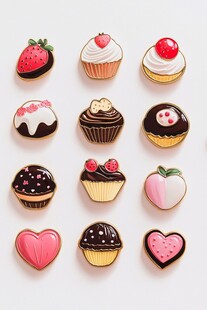 可爱精致的甜点饼干集合