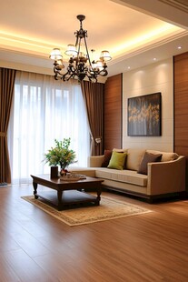 现代温馨客厅家居优雅氛围