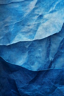 蓝色褶皱纸张纹理