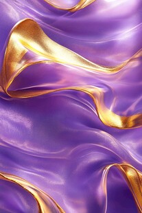 紫金色流动质感艺术画面