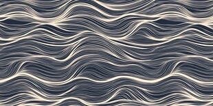 海浪线条抽象无缝图案