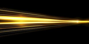 金色光线穿梭于黑色空间