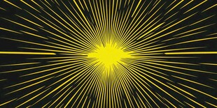 黄色放射光线背景特效