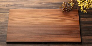 木质砧板配精致干花装饰