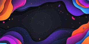 炫彩流体渐变背景图案