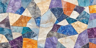 多彩几何拼接大理石纹理