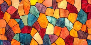 多彩马赛克图案艺术纹理