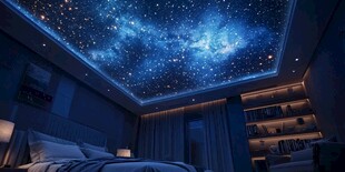 梦幻星空卧室天花板