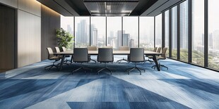 现代宽敞会议室全景