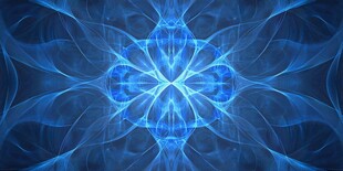 梦幻蓝色炫光抽象图案