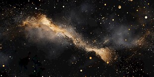 梦幻星际尘埃云绚丽图景