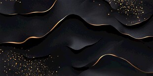 黑金波浪纹理背景图案