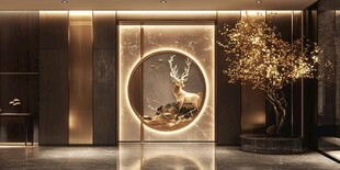 新中式玄关 精致典雅装饰