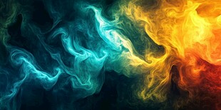 梦幻炫彩烟雾背景图