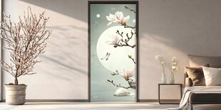 中式玉兰壁画装饰室内空间