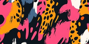 抽象多彩豹纹图案纹理