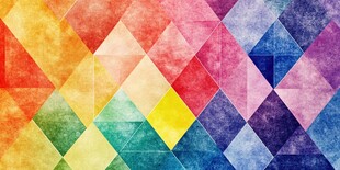 多彩几何拼接抽象背景图