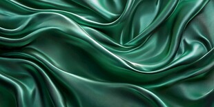 翠绿绸缎纹理