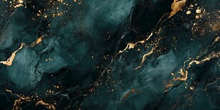 墨绿鎏金大理石纹理背景