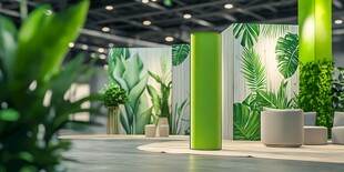 绿意盎然的室内植物展示区