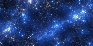 梦幻蓝色星空背景图