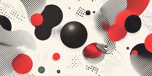 抽象几何图形艺术背景图