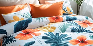 热带花卉风床上用品套装