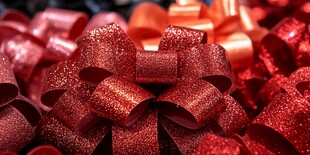 闪耀红蝴蝶结装饰集锦