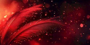 梦幻红羽 闪烁浪漫光影