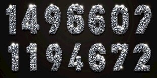 闪耀钻石数字集合