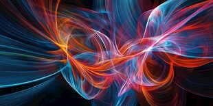 绚丽动感光线抽象艺术图