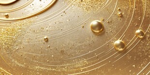 金色纹理水滴背景图