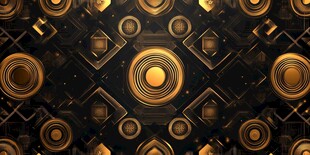 黑金几何图案炫酷背景图